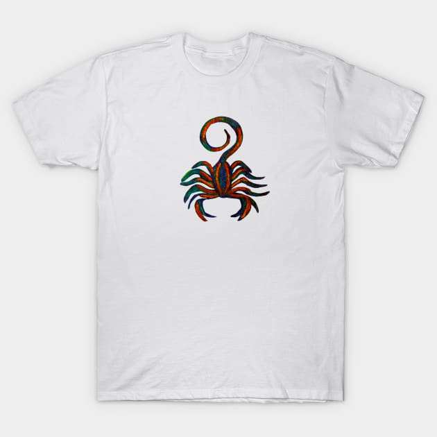 Scorpio Zodiac Sign T-Shirt by PaintingsbyArlette